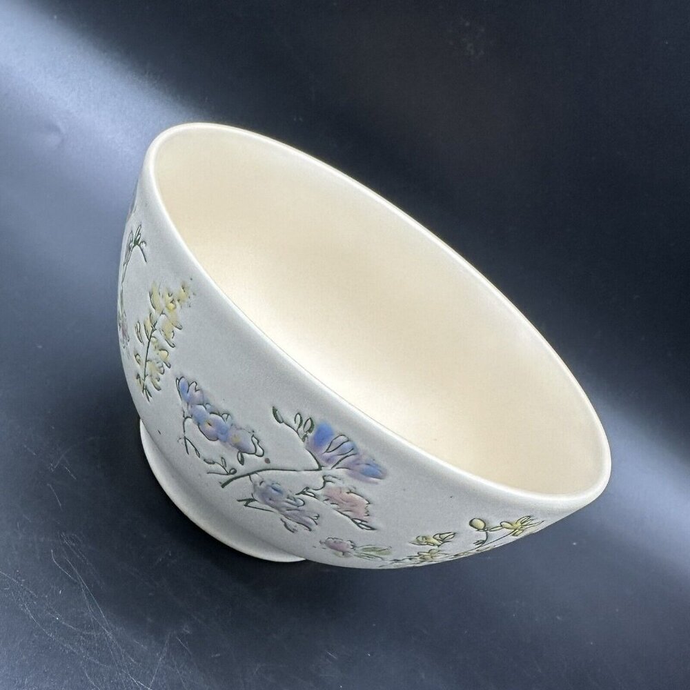 In Homestylez Spring Pressed Garden Flower Cereal Soup Bowl Impressed Floral